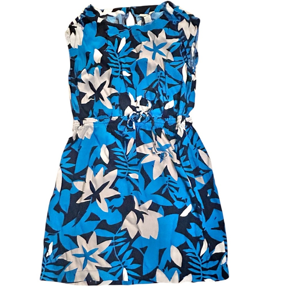 LOFT Blue and White Floral Mini summer sundress Dress